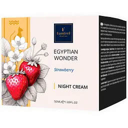 Нічний крем з полуницею Famirel Egyptian Wonder 50мл