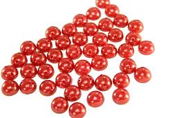 Напівбусини пришивні 10 мм 500 г червоні