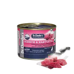 Консерва супер-преміум класу для собак Dr.Clauder's Selected Meat Venison & Potato з олениною та солодкою картоплею, 200 г