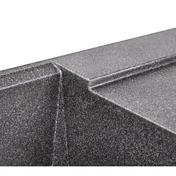 Кухонна мийка Lidz 790x495/230 BLA-03 (LIDZBLA03790495230), Чорний - мініатюра 6