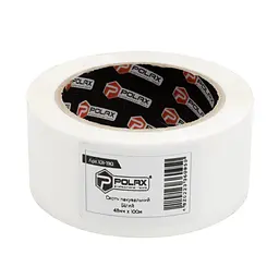 Пакувальна клейка стрічка Polax, біла 45 мм × 100 м (101-190) - мініатюра 2