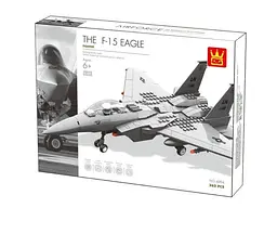 Конструктор Wange Винищувач F-15 Eagle Fighter  військова техніка авіація літак ,262 деталі - мініатюра 2