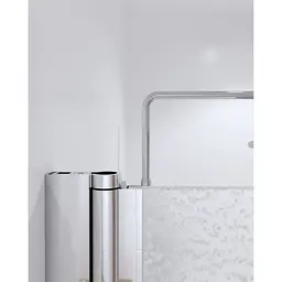 Шторка для ванни Qtap Standard CRM407513APL Pear, Ліва, матовий, хром - мініатюра 3