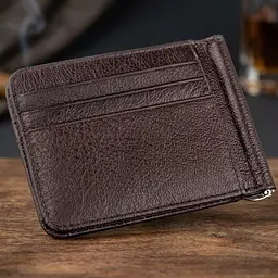 Стильний чоловічий затискач ST Leather 18941 коричневий - мініатюра 3