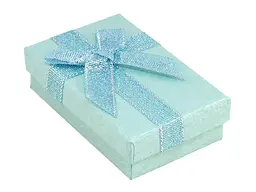 Коробка подарункова XUPING бірюзова з бантом Універсальна 5х8см, h = 2.5см (169580)