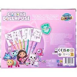 Набір спрей-ручок Gabby's Dollhouse з трафаретами (GD23364) - мініатюра 2