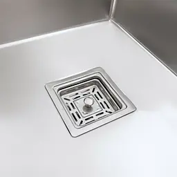 Кухонна мийка Platinum Handmade HSB 400x500x230 нержавійка (квадратний сифон 3,0/1,0), Нержавіюча сталь - мініатюра 5