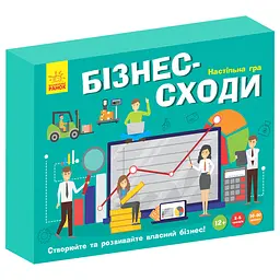 Настільна гра "Бізнес-сходи" РЛ902037У кубик, 5 фішок гравців,