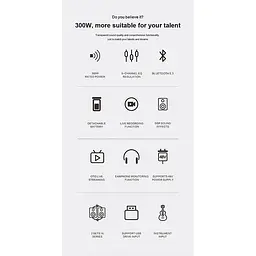 Портативна акустика Xdobo BMTL Artist 300W з пультом бездротова - мініатюра 9