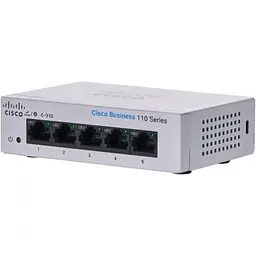 Комутатор мережевий Cisco (CBS110-5T-D-EU)