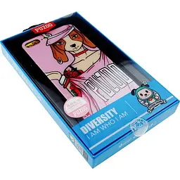 Чохол-накладка PUZOO Glass Printing with TPU Yuppie iPhone 7 Plus /8 Plus Annie Pink - мініатюра 2