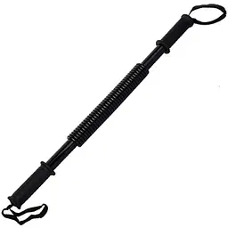 Силовий пружинний еспандер (палиця) EasyFit Power Twister 20 кг Чорний (EF-1642-20)