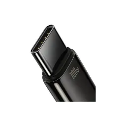 Дата кабель USB 2.0 AM to USB-C 1.0m 100W black Baseus (CAWJ000001) - мініатюра 2