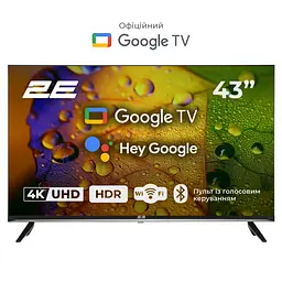 Телевізор 43" LED 4K 60Hz Smart Google TV Black 2E teh0018408 - мініатюра 3