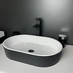 Раковина Adamant Beste New black/white glossy 100003542, Чорний - мініатюра 4