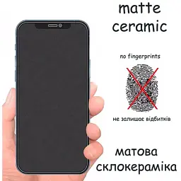 Скло захисне Drobak Samsung Galaxy A57 5G Matte Ceramics Black (151572) - мініатюра 5