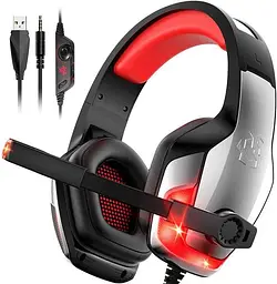 Дротова ігрова гарнітура Hunterspider Gaming with LED V4, USB, 3.5mm, 2.2m, silver - мініатюра 2