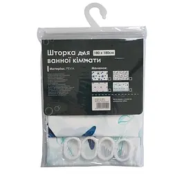 Шторка для ванної кімнати Eco Fabric з принтом 180*180 см Морські зірки (EF-1803-C) - мініатюра 2