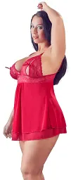 Сорочка Cottelli Curves, 3XL (червоний) - мініатюра 3