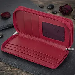Жіночий гаманець Tony Perotti натуральна шкіра Cortina 5061 rosso (90320) червоний - мініатюра 5