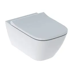 Унітаз підвісний Geberit Smyle Square Rimfree 500.683.00.2 з сидінням Soft Close, Білий