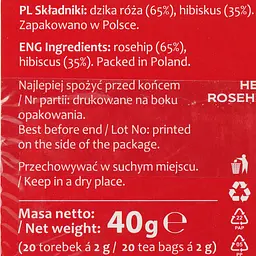 Суміш ягідна Sir Roger Шипшина з гібіскусом, 40 г (20 шт. х 2 г) (895587) - мініатюра 4
