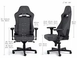 Крісло геймерське Noblechairs Hero Series ST Anthracite (NBL-HRO-ST-ATC) - мініатюра 10