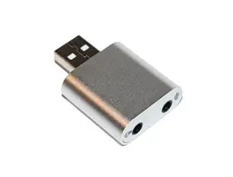 Звукова карта USB 2.0, 7.1, Dynamode C-Media 108, сріблястий, 90 дБ, EAX2.0/A3D1.0, алюмінієвий корпус, Blister