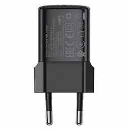 МЗП Acefast A117 mini PD20W GaN (1USB-C) Black - мініатюра 2