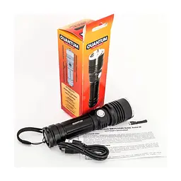 Ліхтар Quantum Solid-M 10W LED з USB + Li-ion18650/2600mAh box (QM-FL1020-18650/2600-CB) - мініатюра 10