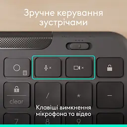 Клавіатура Logitech Signature Slim K620 for Business USB-C UA Graphite (920-013333) - мініатюра 8