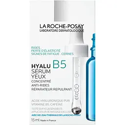 Дерматологічна сироватка La Roche-Posay Hyalu B5 Eye Serum для корекції зморщок та відновлення пружності чутливої шкіри навколо очей 15 мл - мініатюра 3