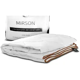 Ковдра вовняна MirSon Gold Silk №053 літня 220x240 см біла - мініатюра 10