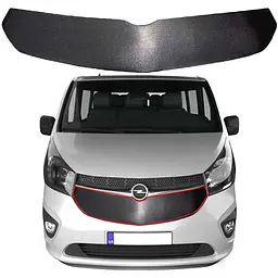 Зимова накладка на радіаторні решітку Opel Vivaro 2014- Мат (AutoElement)