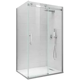 Бічна стінка для кабіни Koer SR SW01-90x200-TR-01 прозоре скло Easy Clean 8 мм, хром KR5381, прозоре, хром
