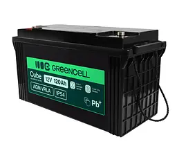 Акумулятор Green Cell AGM VRLA 12 V 120 Ah IP54 для фотоелектричних систем, яхт, човнів, сонячних панелей - мініатюра 2
