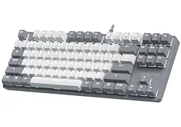 Механічна ігрова клавіатура GamePro MK-110-G USB Hot-Swap Outemu Red Switch Gray-White - мініатюра 2