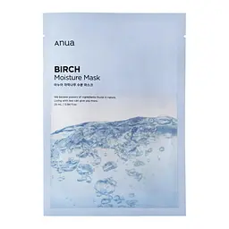 Зволожувальна тканинна маска для обличчя з березовим соком Birch Moisture Mask Anua 25 мл