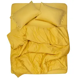 Простирадло Ardesto Mix&Match 100% бавовна, сатин жовтий 180х240 см (ART1824FSS) - мініатюра 6