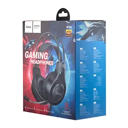 Навушники Hoco W106 Tiger gaming headset Black - мініатюра 2