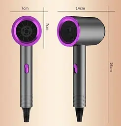 Фен для волосся Fashion hair dryer QUICK 250 Вт, потужний фен для швидкого сушіння та укладання волосся - мініатюра 2