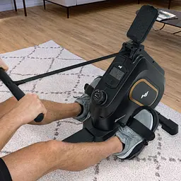 Гребний тренажер Hop-Sport HS-085R Bazel магнітний чорно-золотистий - мініатюра 7