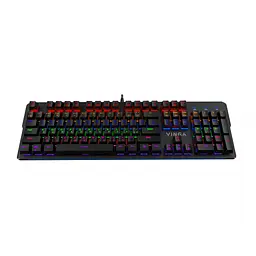 Клавіатура Vinga KBGM160 LED Outemu Blue USB Black (KBGM160 Black) - мініатюра 3