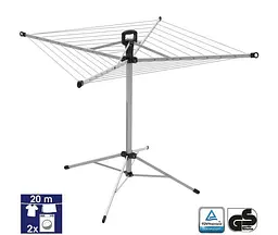 Сушарка для білизни підлогова Casa Si Pop-Up Rotary 20m Grey (CS92039B002) - мініатюра 2