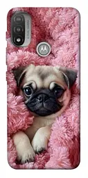 TPU чохол Demsky Мопс у ніжностях для Motorola Moto E20