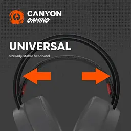 Навушники Canyon Interceptor GH-8A Black-Orange (CND-SGHS8A) - мініатюра 7