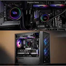 СВО PcCooler DA240 ARGB Black (DA240-BKAWXX-GL) - мініатюра 3