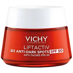 Уцінка. Антивіковий крем для корекції пігментних плям та зморшок Vichy Liftactiv В3 SPF50 50 мл 