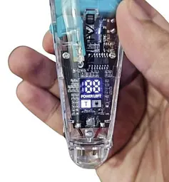 Тример акумуляторний 4в1 машинка для стрижки волосся вусів та бороди від USB з LED дисплеєм Daling DL-1631 - мініатюра 4