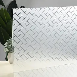 Плівка вітражна декоративна Supretto Rhombus 200×60 см, самоклейна, з УФ-захистом - мініатюра 3